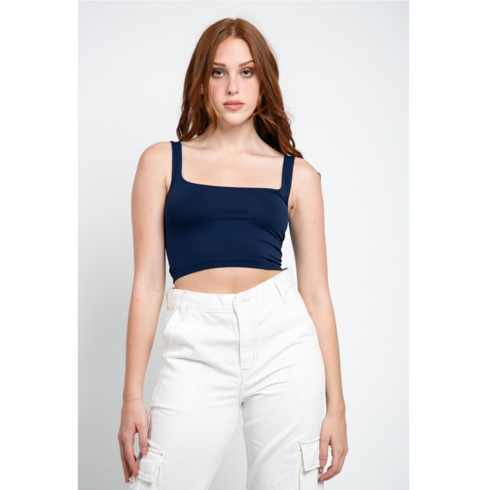 NWT Free People Scoop Neck Crop Top Size XS/S